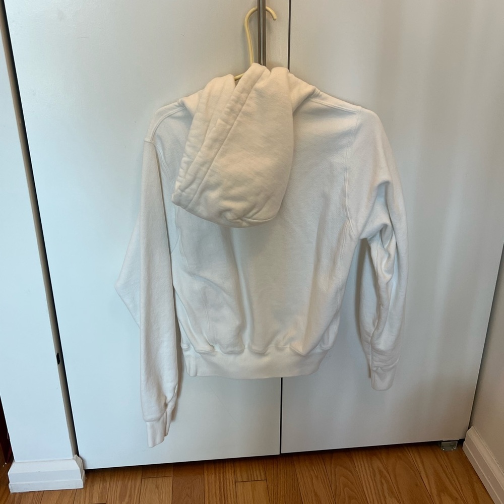 White Champion Reverse Weave Pullover Sweatshirt - image 3